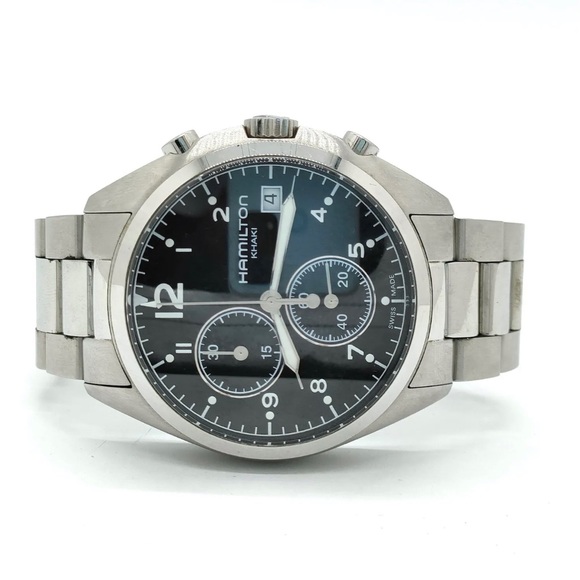 Hamilton Watch Khaki 41mm Unisex Black X Silver - Picture 2 of 16